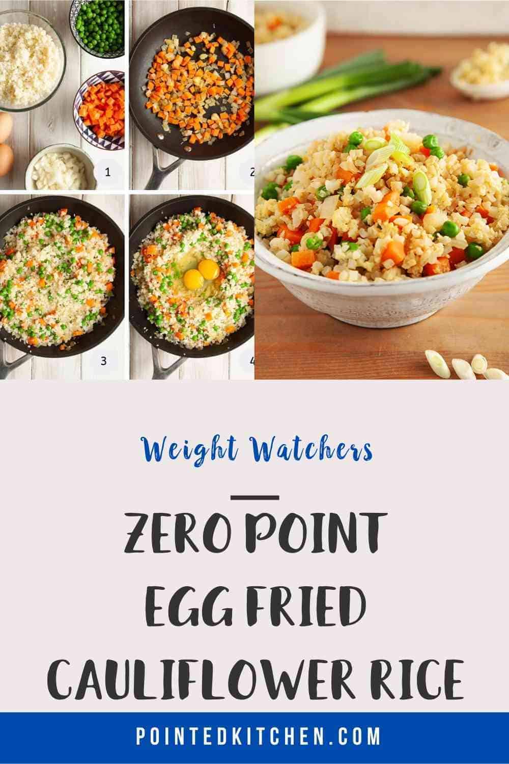 Zero Point Egg Fried Cauliflower Rice Weight Watchers Pointed Kitchen
