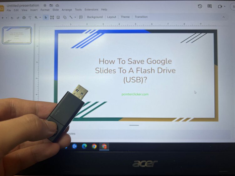 How To Save Google Slides To A Flash Drive (USB)? Pointer Clicker