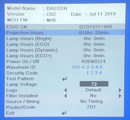 How To Easily Check Lamp Hours on Your Projector (Epson, BenQ, Optoma