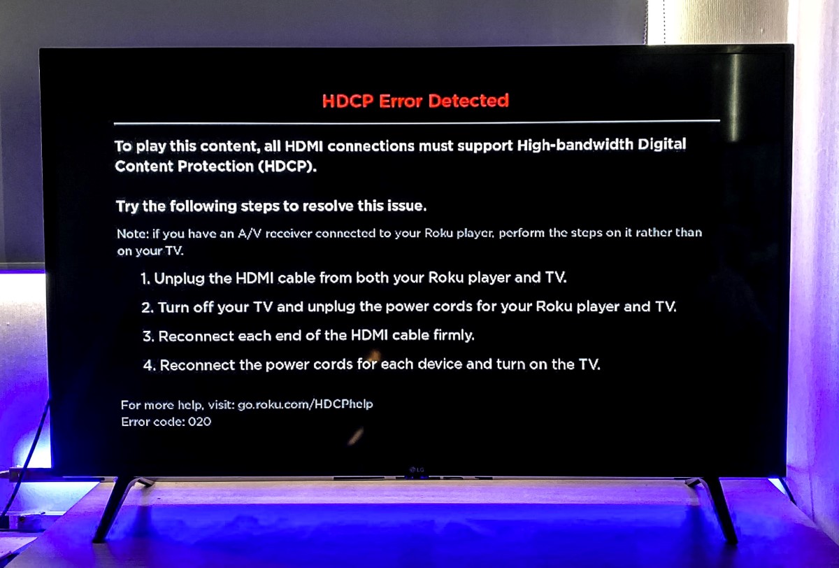 HDCP Errors on LG TVs What They Mean & How to Fix Them