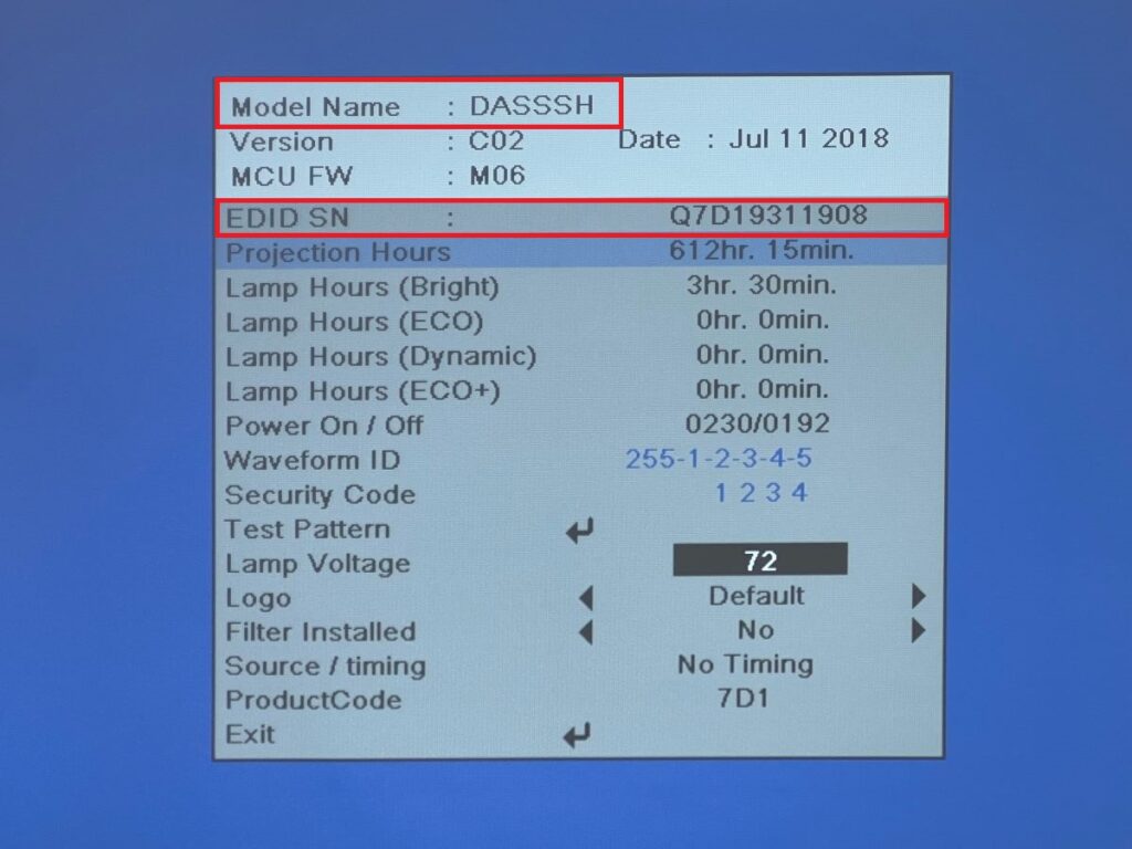 How to Quickly Find Your Projector Model Number (BenQ, Epson, Optoma