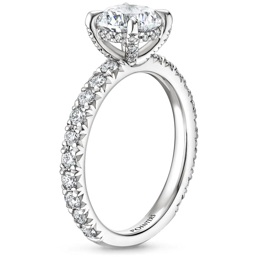 18K White Gold Ellora Diamond Engagement Ring Pointers Jewellers