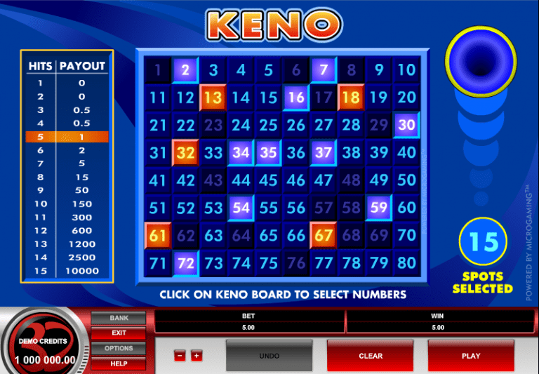 Keno lottery slot machines Casino Keno Games Free Online