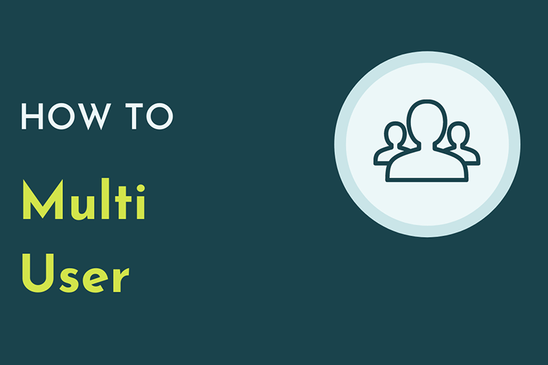 MultiUser Work together easily with shared projects