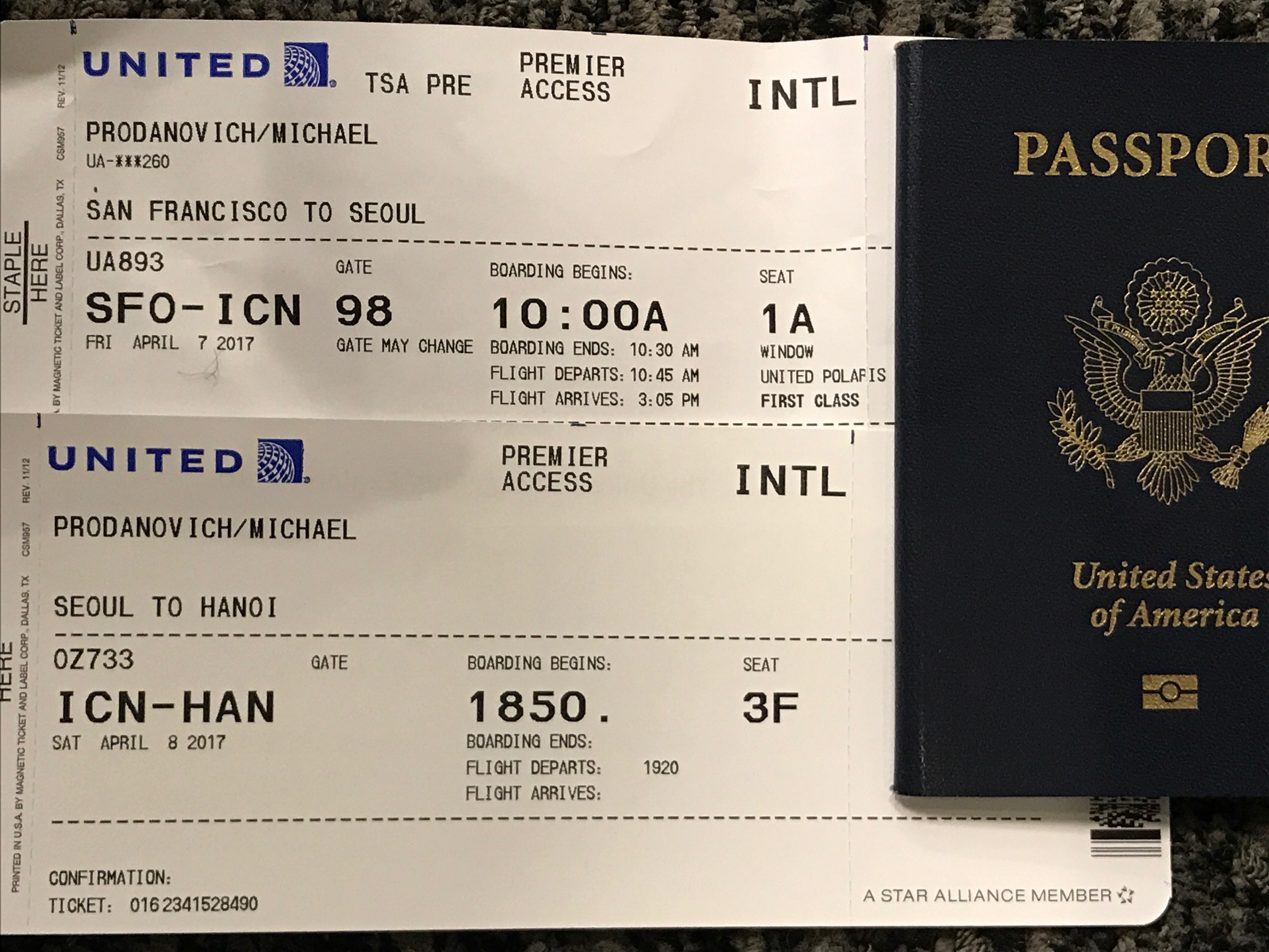 Trip Report & Review United Polaris First Class SFO ICN