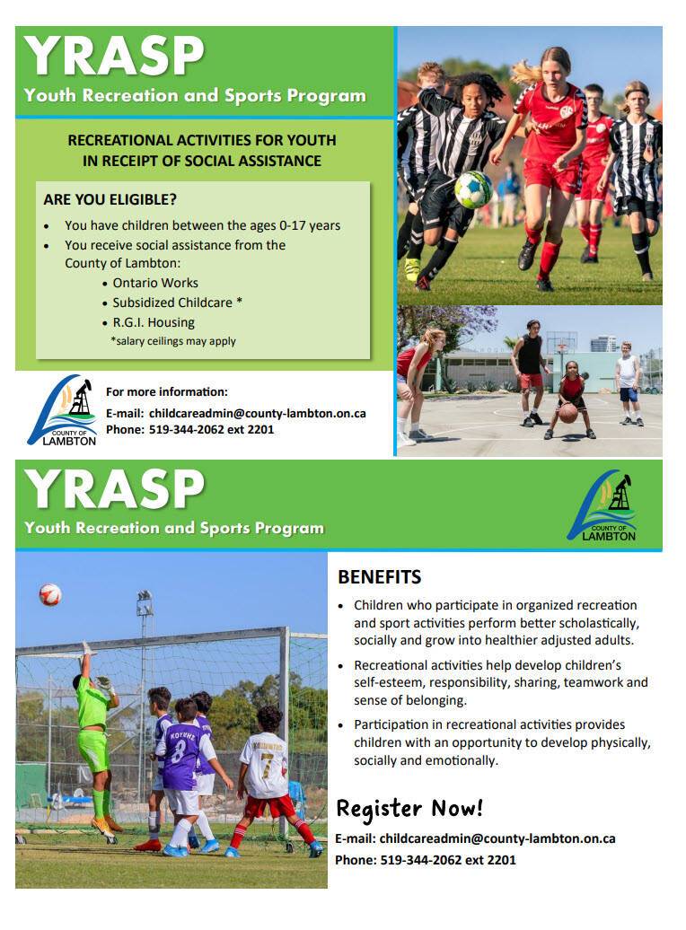 News > YRASP update (Point Edward Minor Athletic Association)