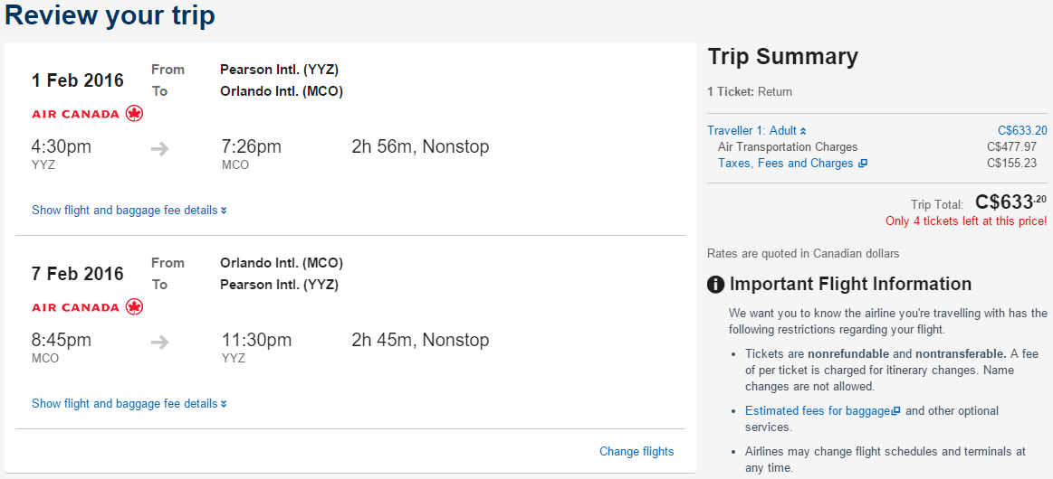 Traveling on a Weak Canadian Dollar Pointshogger