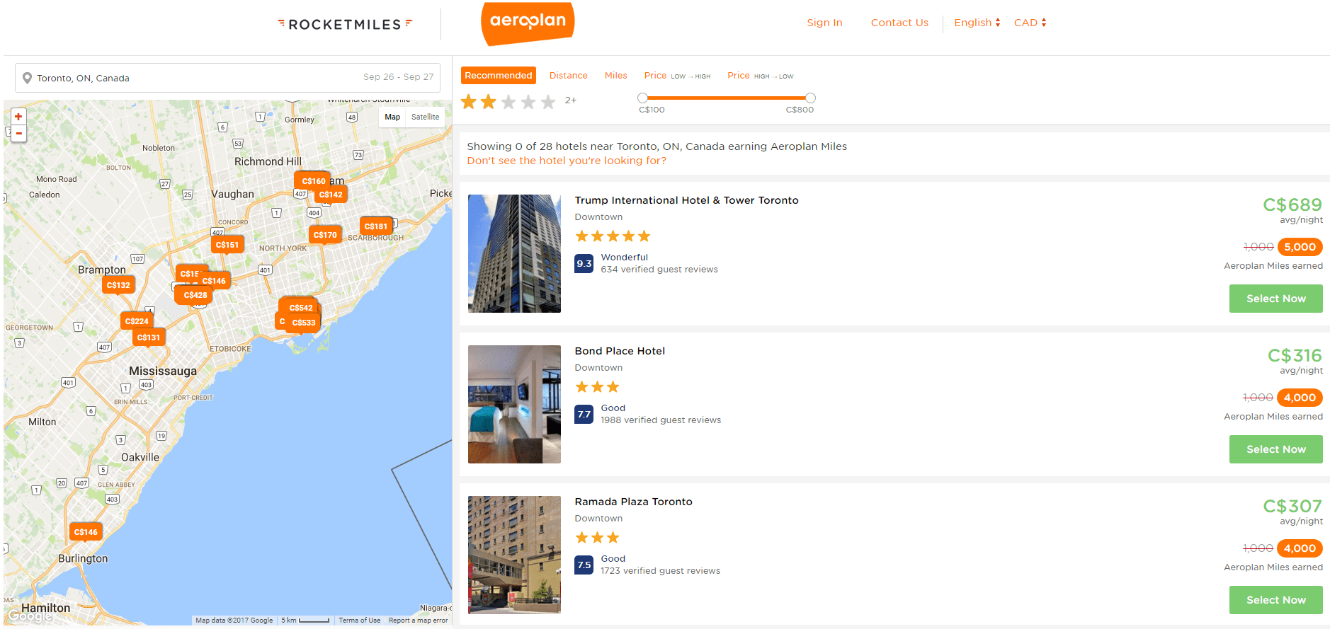 [PROMOTION] Aeroplan Bonus with Rocketmiles Pointshogger