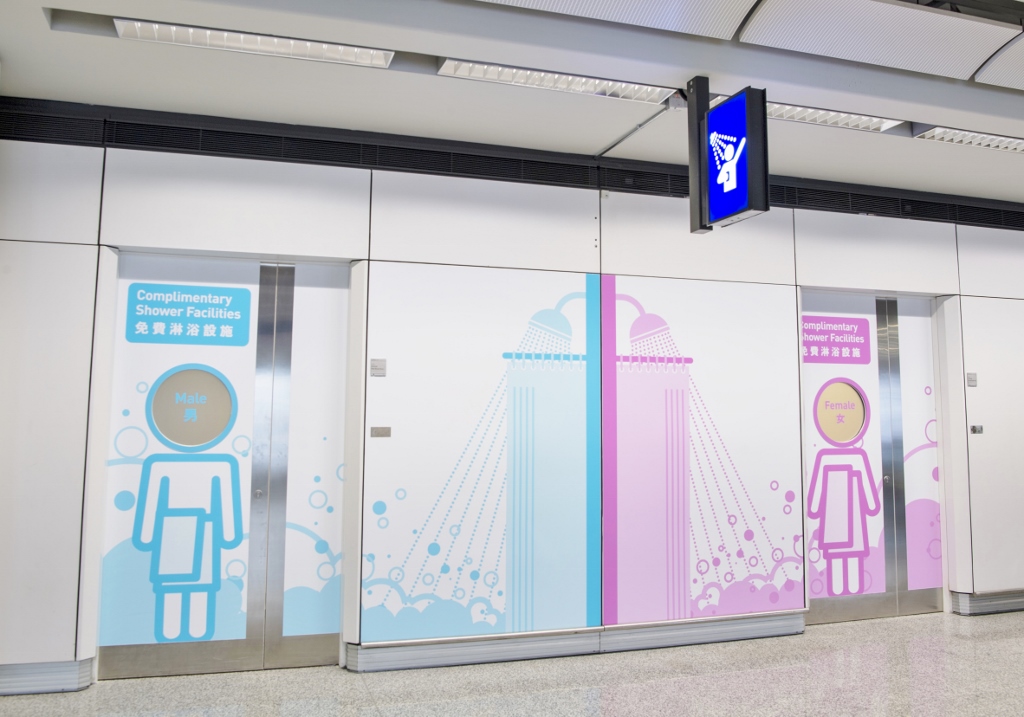 These airports offer free shower facilities for transit passengers