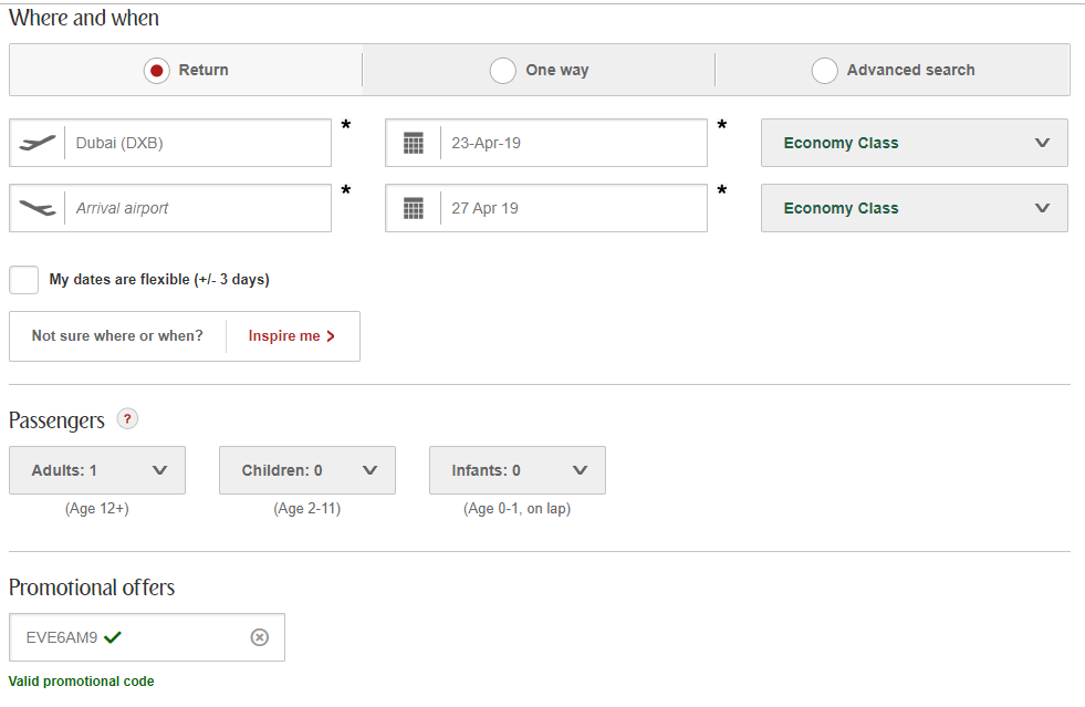 Get 10 Discount on Emirates Flights Points of Arabia