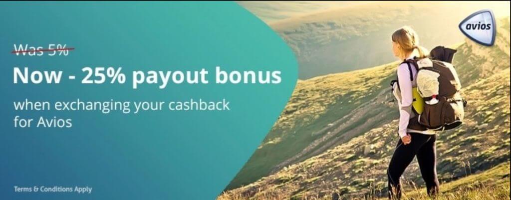 25 bonus converting TopCashback funds to Avios Points Uncovered
