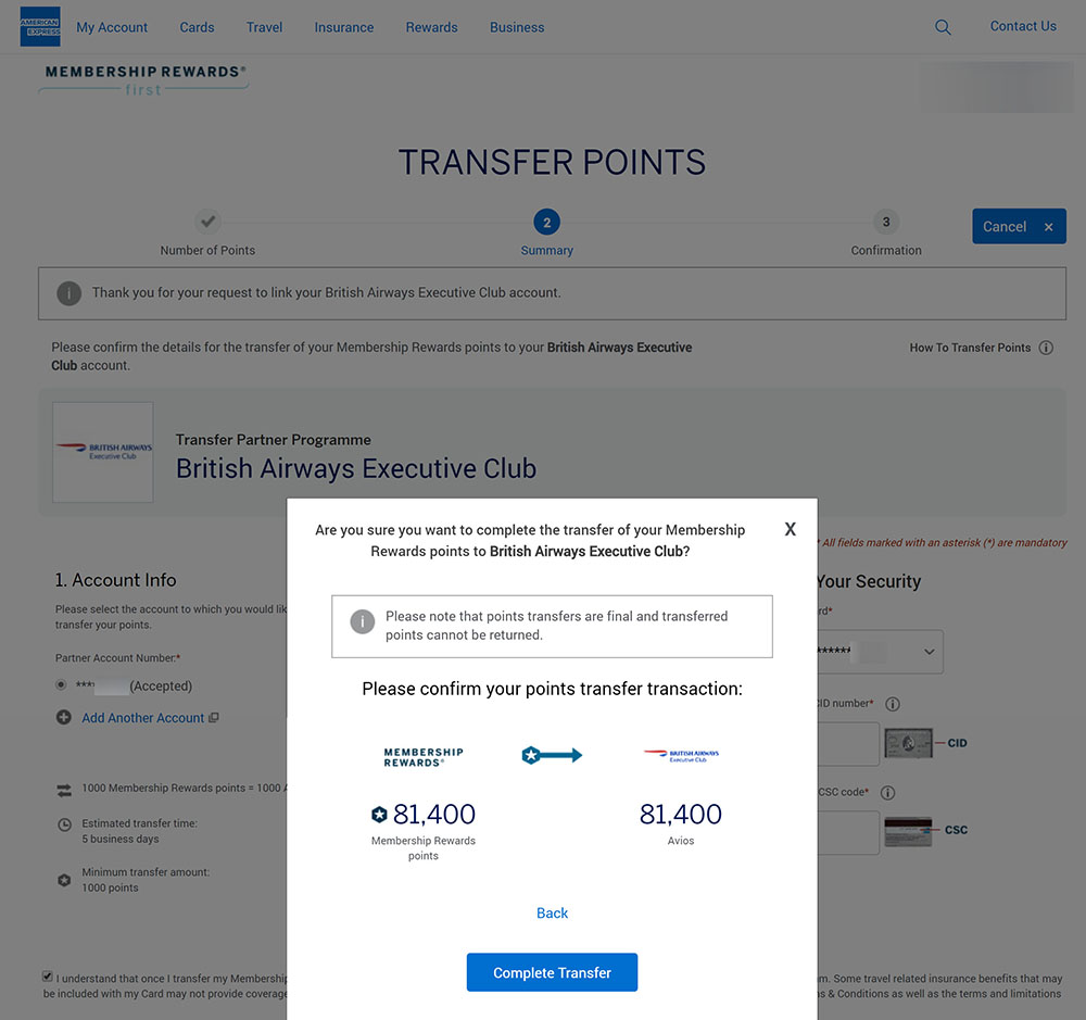 How to Transfer Amex Points to Avios PointsWise