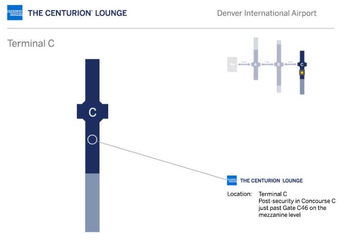 Amex Lounge Denver Map New Amex Centurion Lounge to Open at DEN PointsYak