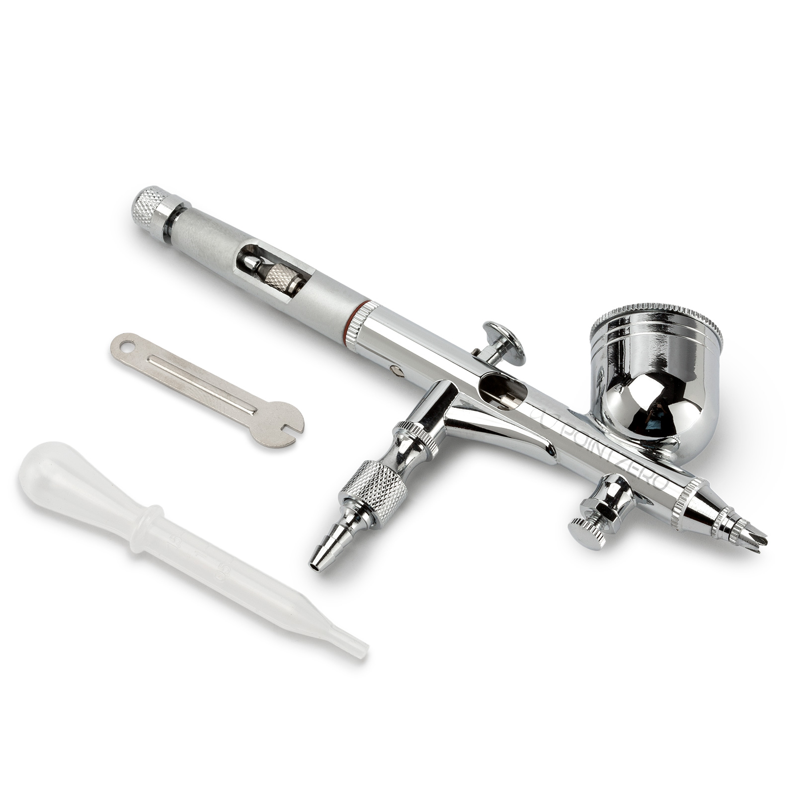 PointZero DualAction 9cc GravityFeed Airbrush Set w/ MAC Valve .2mm