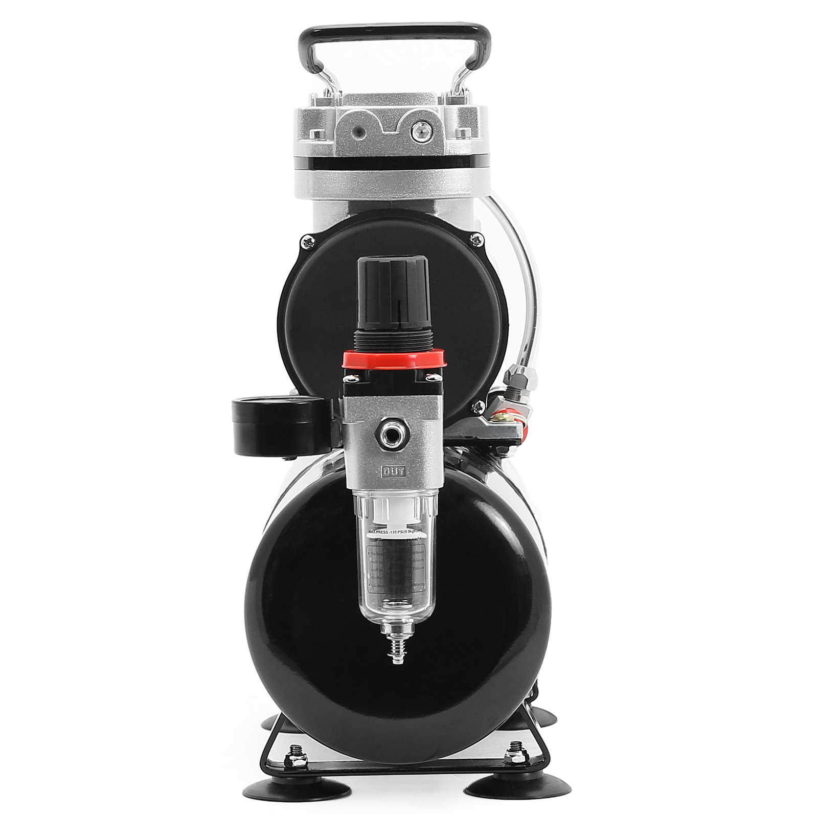 PointZero 1/5 HP Airbrush Compressor Portable Quiet Hobby Oilless