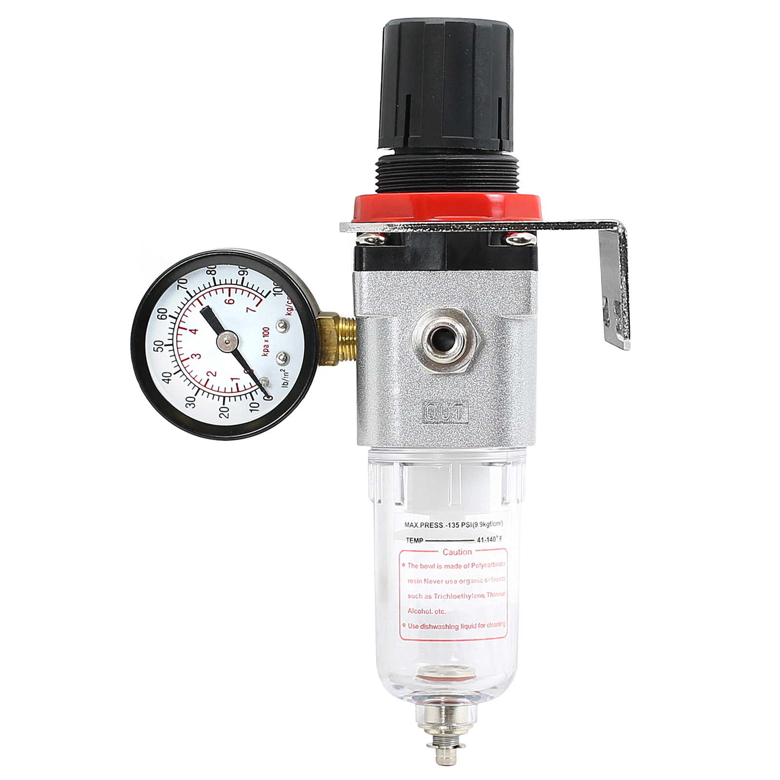 PointZero Pro Airbrush Air Compressor Regulator with WaterTrap Filter