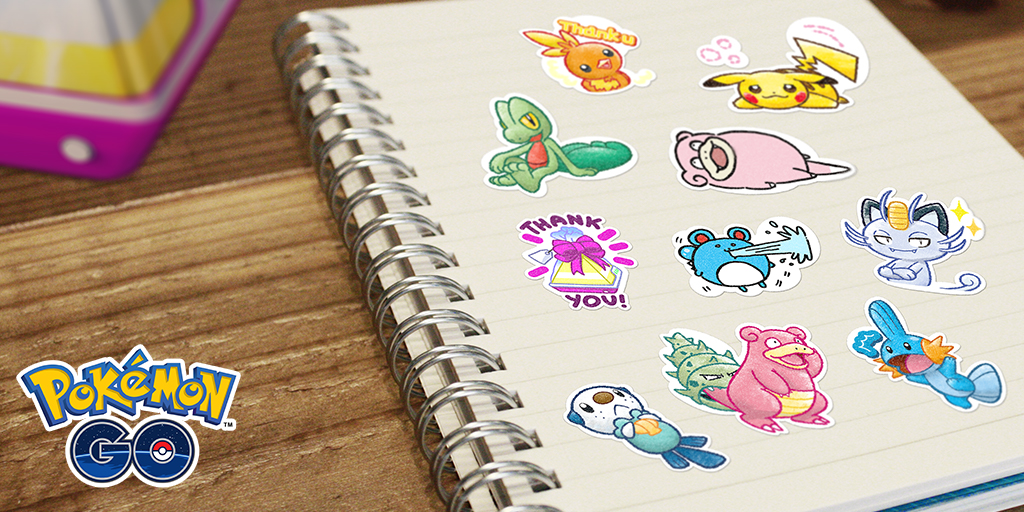 More Gift stickers coming to the Stickers section of the shop Pokémon GO