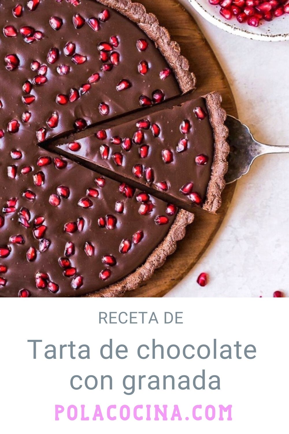 Tarta de chocolate con granada recetas de pay frío