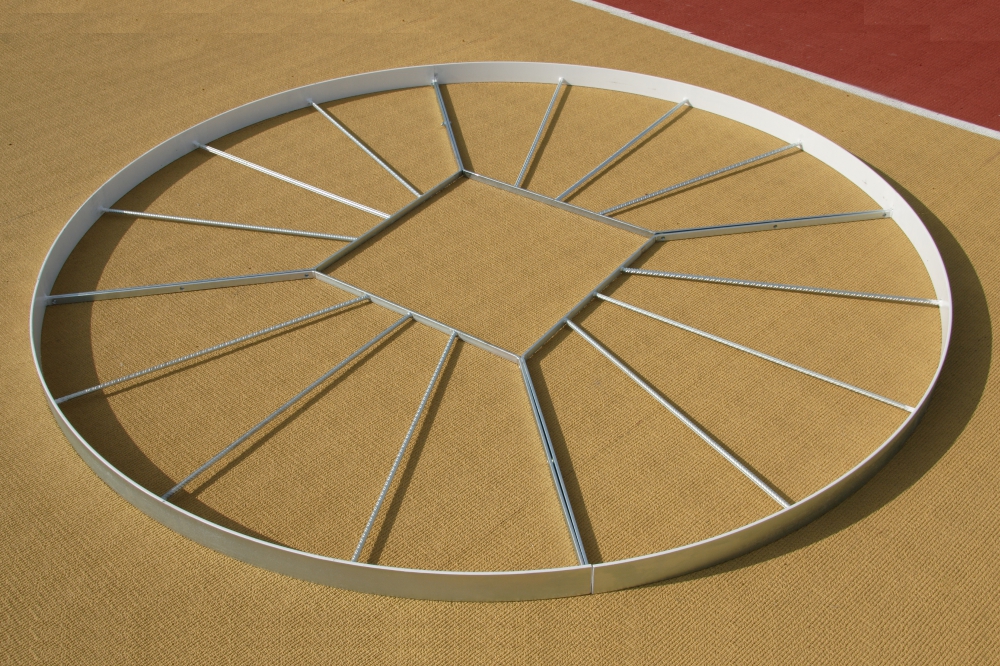 DC250_DT discus throwing circle ready for drainage and