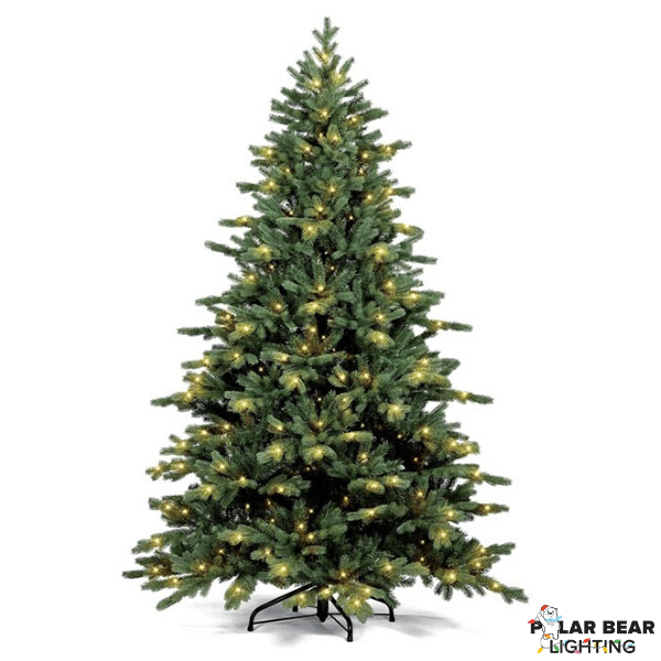 8' FT Fraser Fir Christmas Tree Polar Bear Lighting