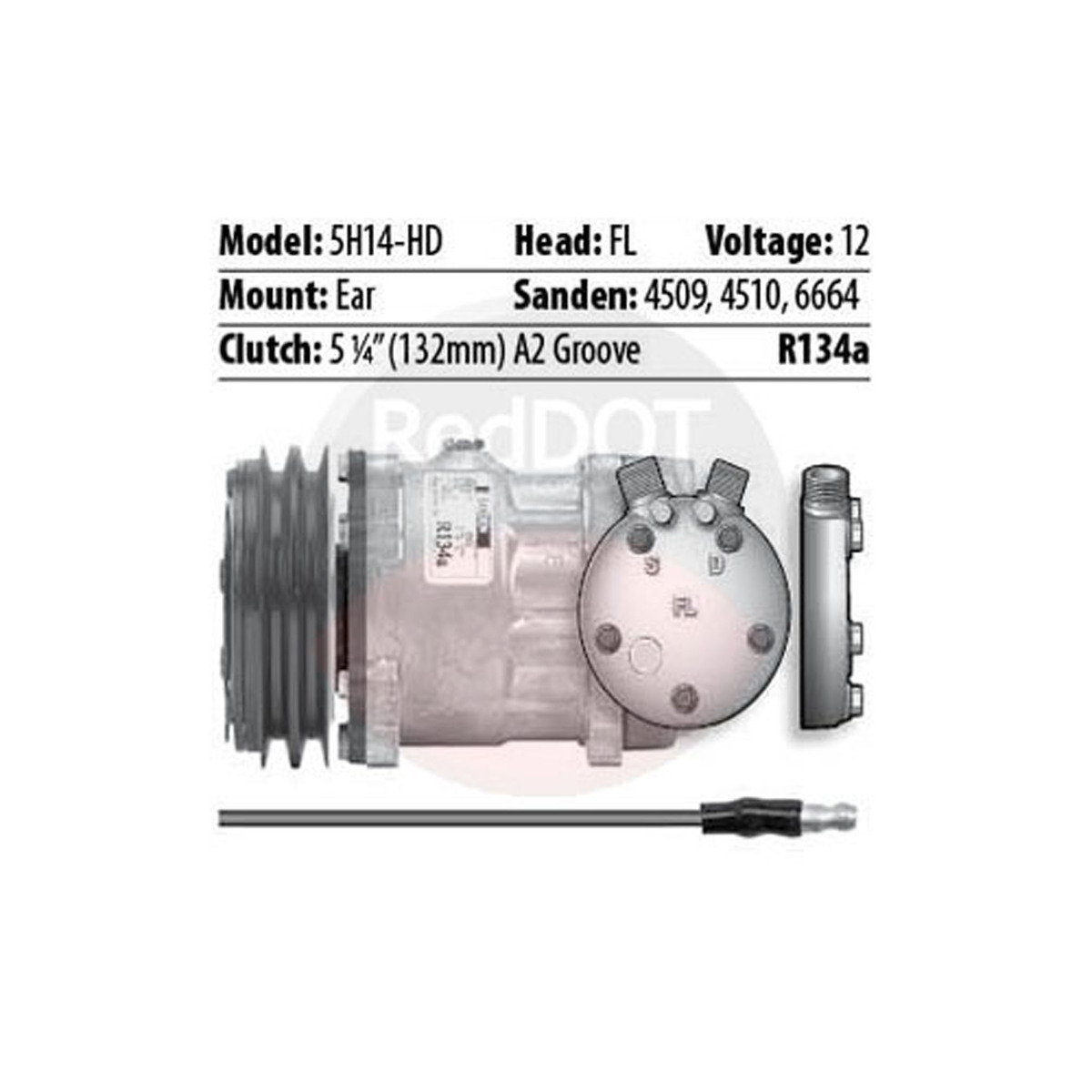 4639 COMPRESSORQP7H15 12V A2 CLUTCH EAR MOUNT and similar products in
