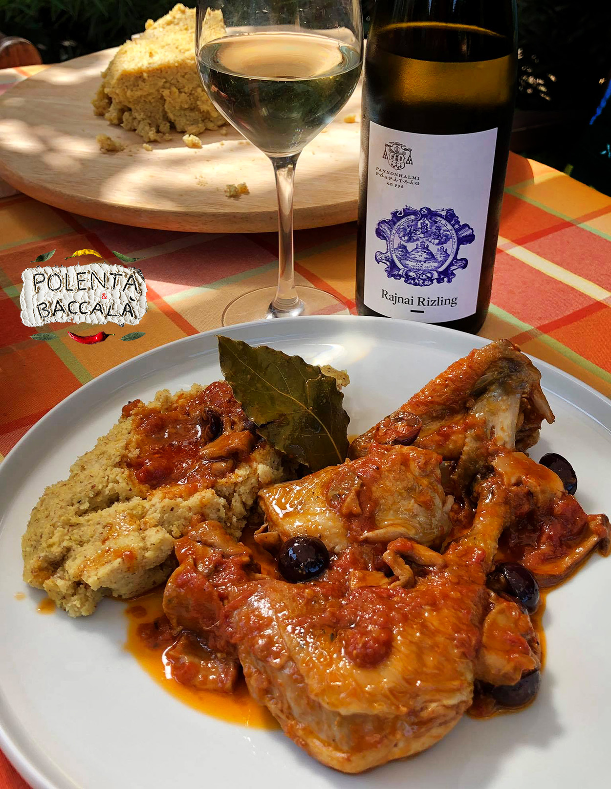 Chicken Cacciatore Pollo alla Cacciatora Polenta & Baccalá