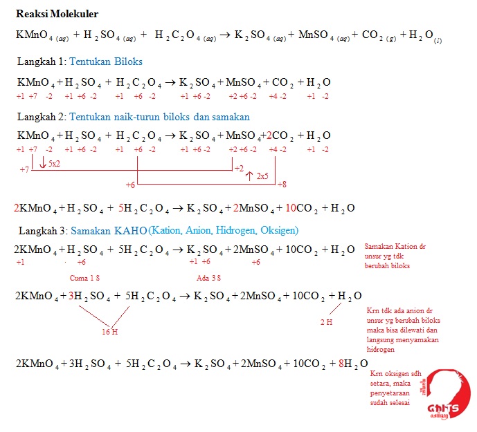 Penyetaraan REDOKS (Reaksi Molekuler) | polesanremaja