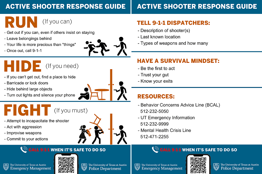 Active Shooter Response Guide UT Police Department