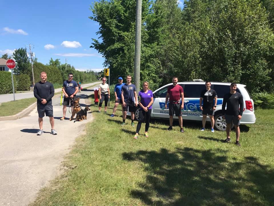 La course au flambeau des agents de la paix Régie de police de