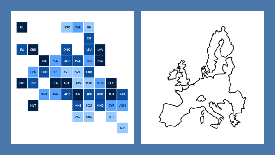 European Tile Grid Map PolicyViz