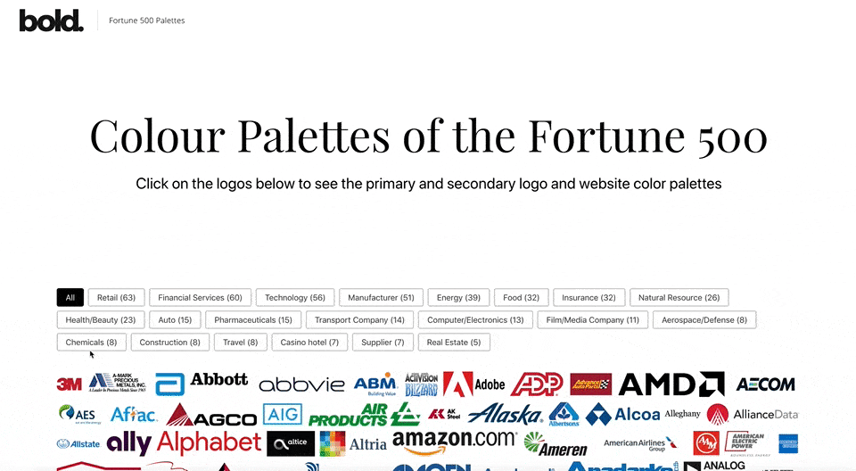 Color Palettes of the Fortune 500 PolicyViz