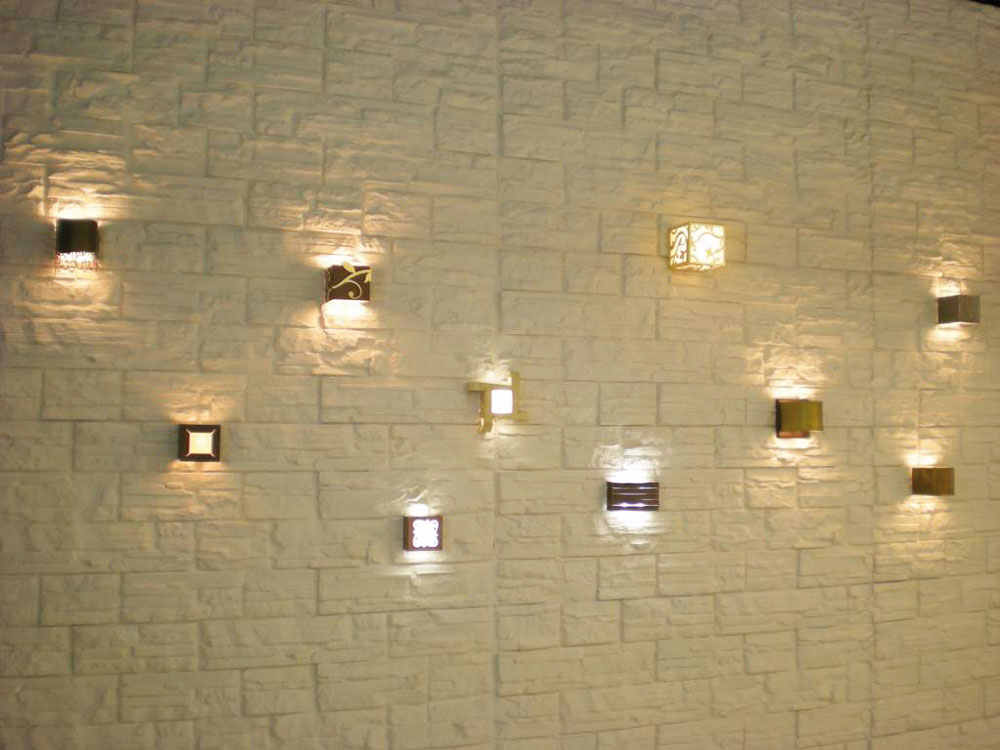 Pannello in polistirolo finta pietra decorativa per interni