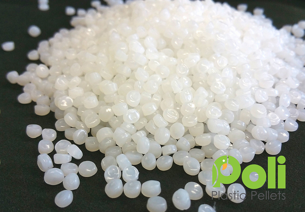 White HDPE Poly Pellets Poli Plastic Pellets