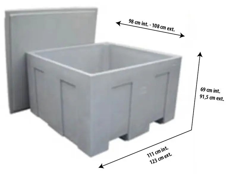 Medidas de un bins plástico dimensiones, peso y importancia POLISANTAFE