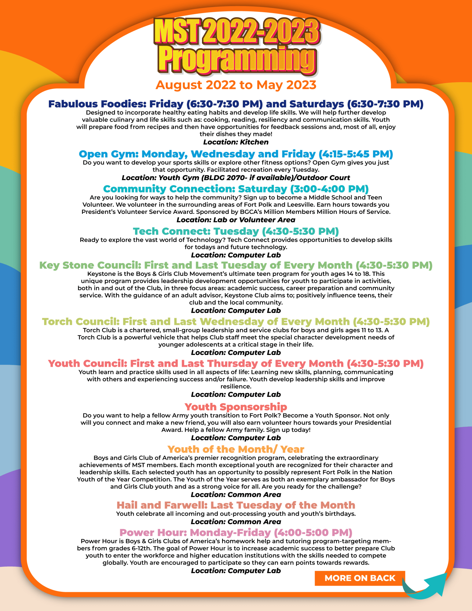 2023 Fort Polk Events Caleders