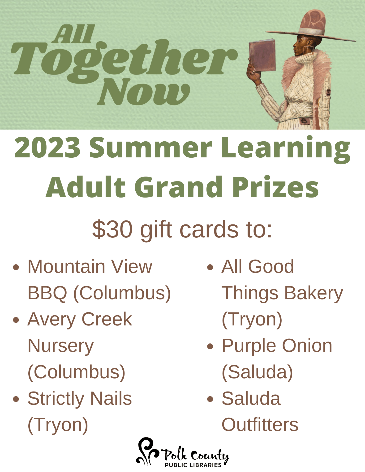 2023 Summer Learning Polk County Public Libraries