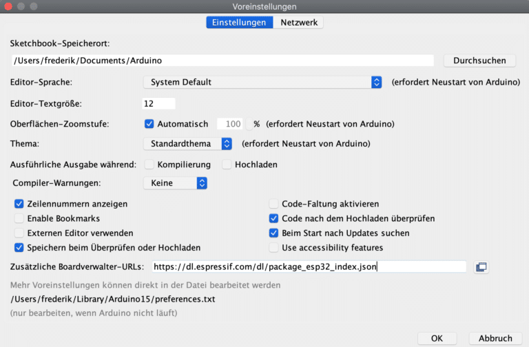 Deinen ESP32 mit der Arduino IDE programmieren