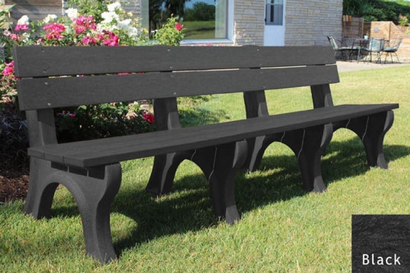 Traditional Recycled Plastic Benches, 49 OFF