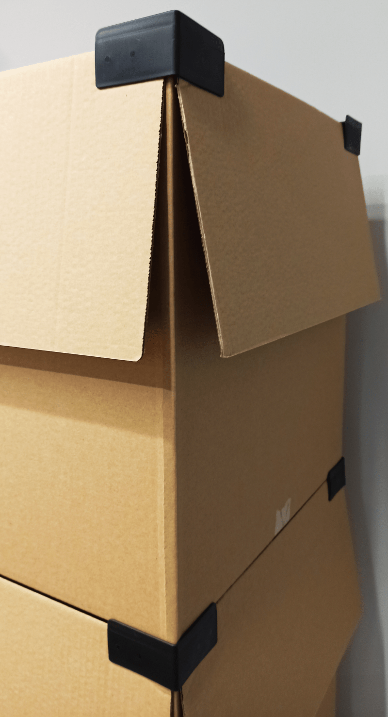 Corners for stacking