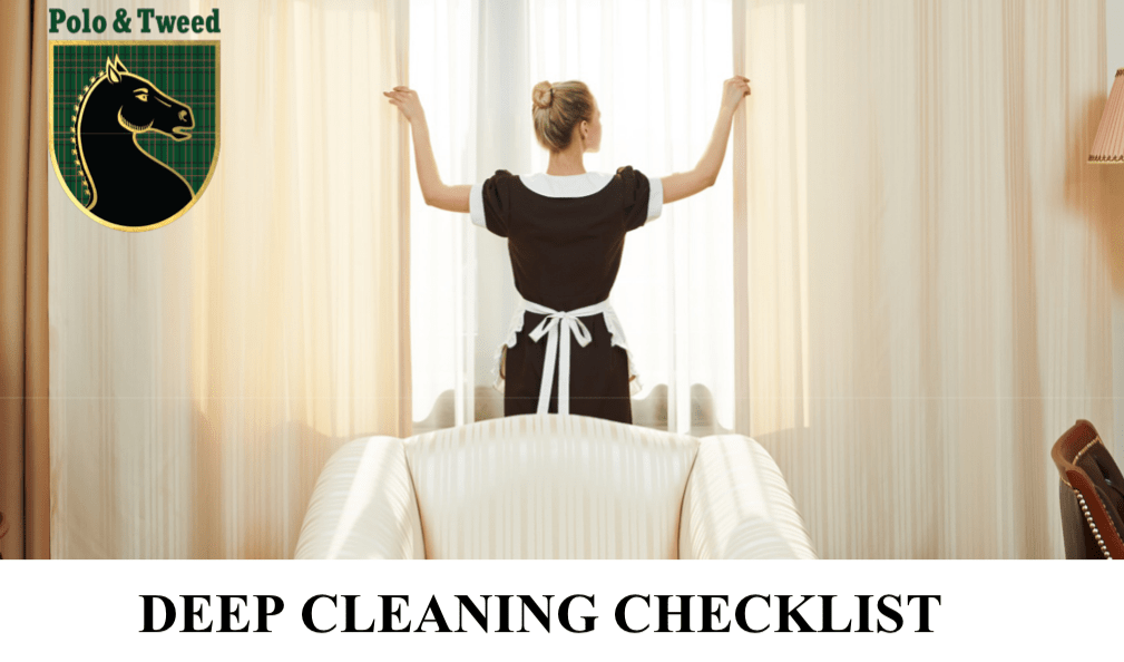 Deep Cleaning Checklist for Your Housekeeper Polo & Tweed