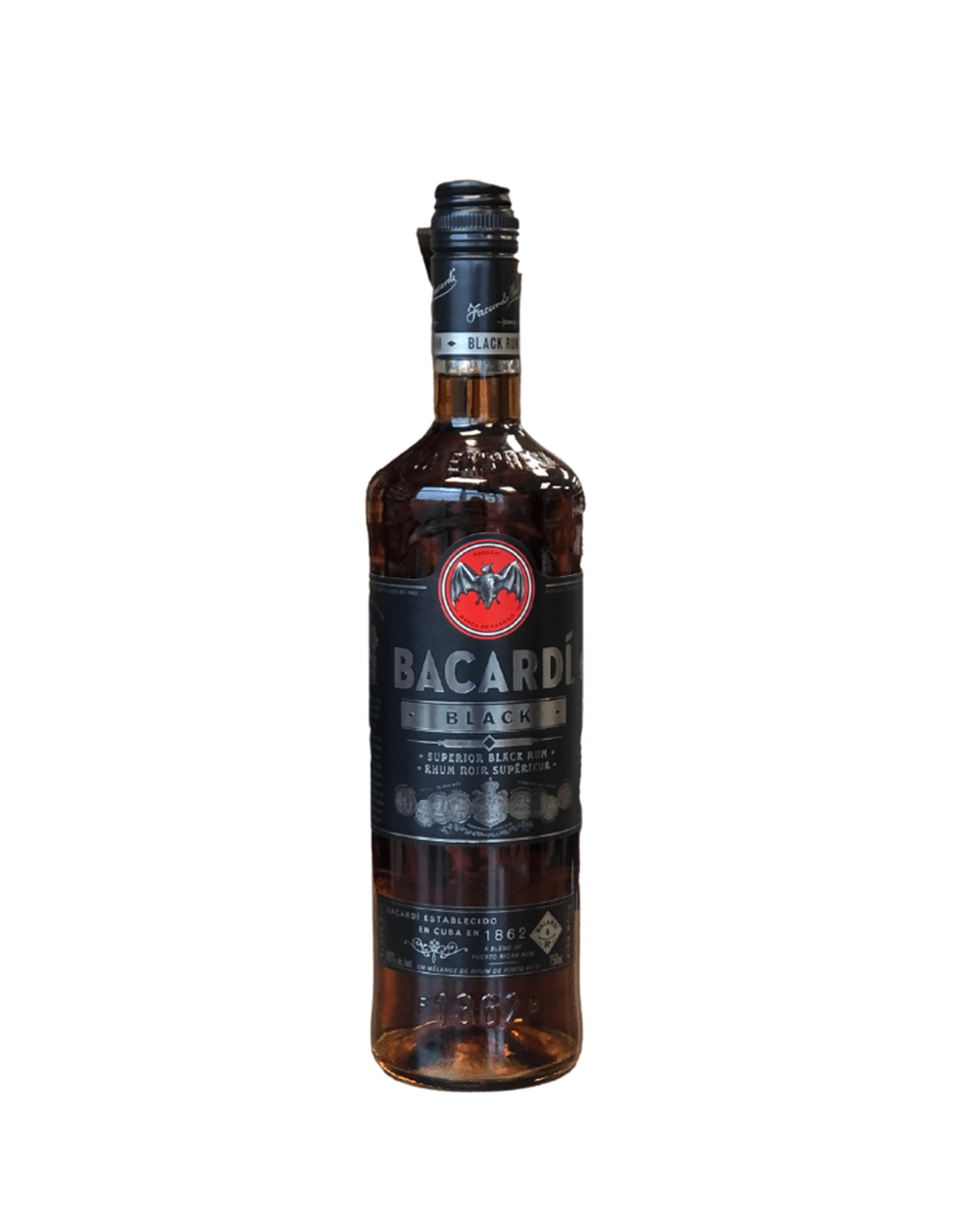 Bacardi Superior Black Rum 750 ml Polo Liquor
