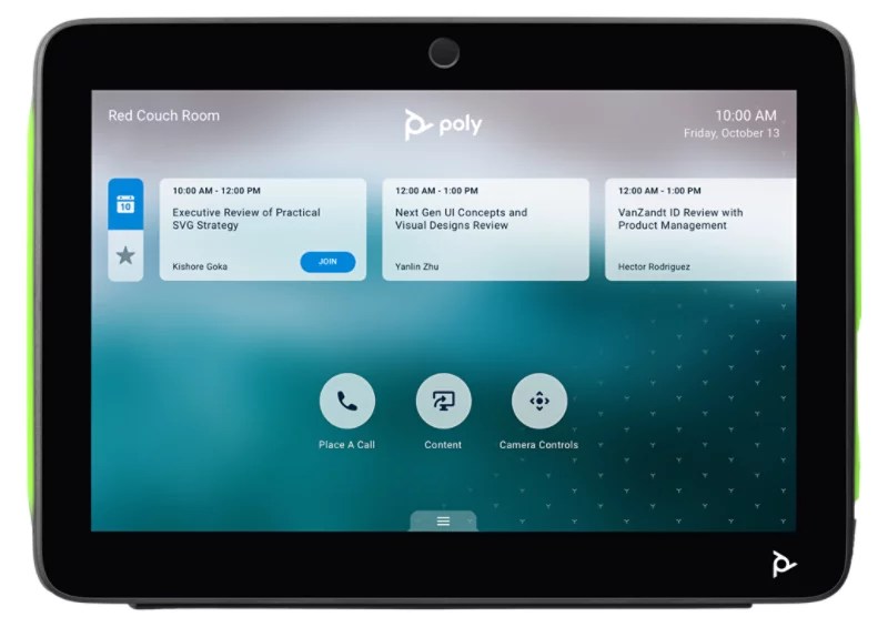 TC10 - Intuitive touch interface | Poly, formerly Plantronics & Polycom