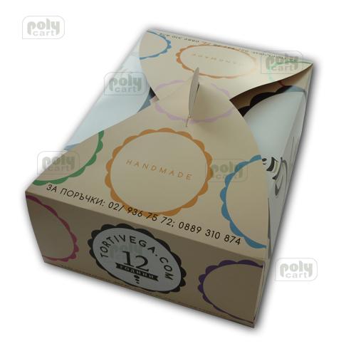 Printed Cardboard Box for Cake Polycart Luxury Packaging LLC