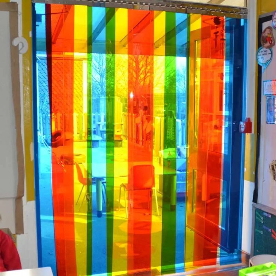 50m Rolls Tinted PVC Strip Curtain Polycote