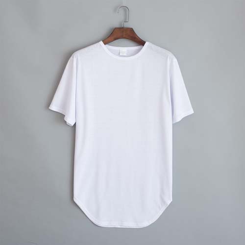Curved CottonFeel Polyester Bottom Hem Tshirt