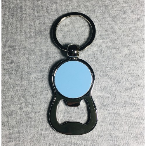 Round Bottle Opener Keychain