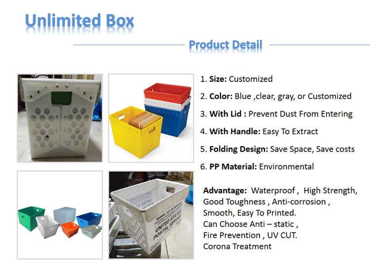 High Quality Corrosion Proof Corrugated Plastic Mail Trays