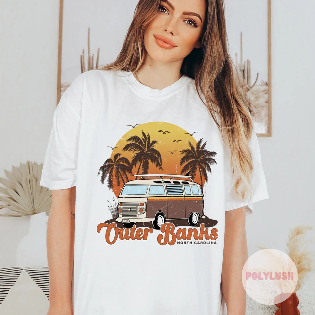 Outer Banks, VW Bus DTF Transfer Polylush