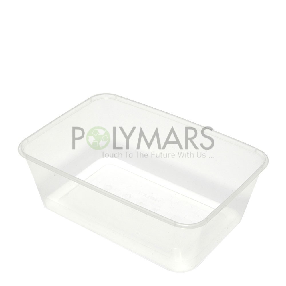 750cc Rectangular Microwavable Container Polymars Packaging Solution