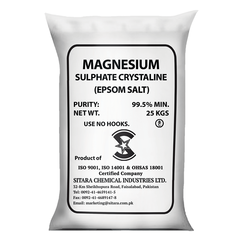 Magnesium Sulphate Crystaline (EPSOM Salt) Bag Polymart Packages